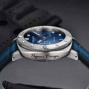 Pagani Design Numberg Blue — detalhe do relógio, imagem 4