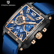 Pagani Design Mônaco Gold Blue — detalhe do relógio, imagem 6