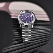 Pagani Design London Silver Purple — detalhe do relógio, imagem 6