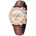 Relógio Feminino Pagani Design Daisy Gold Brown — vista principal do relógio