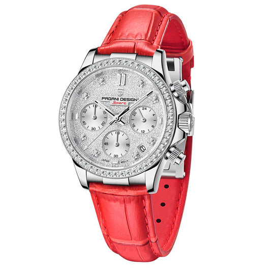 Relógio Feminino Pagani Design Daisy Red — vista principal do relógio