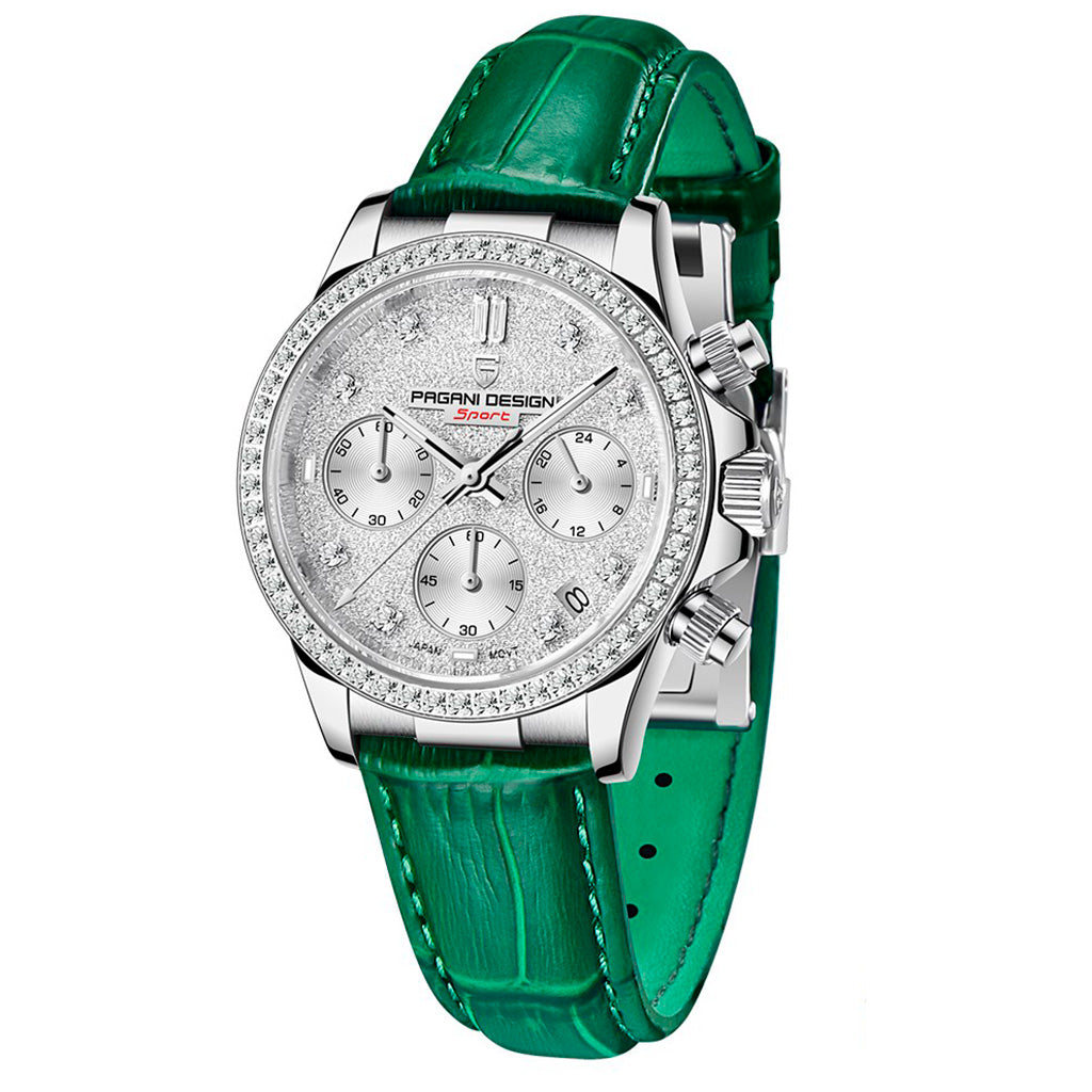 Relógio Feminino Pagani Design Daisy Green — vista principal do relógio