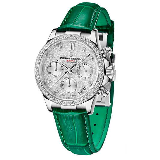 Relógio Feminino Pagani Design Daisy Green — vista principal do relógio