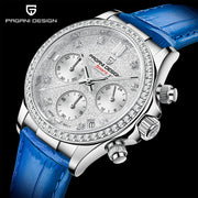 Relógio Feminino Pagani Design Daisy Blue — detalhe do relógio, imagem 3