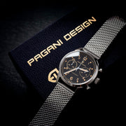 Pagani Design Frankfurt Golden Black — detalhe do relógio, imagem 8