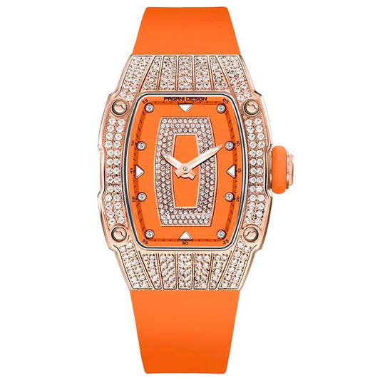 Relógio Feminino Pagani Design Marigold Orange Gold — vista principal do relógio