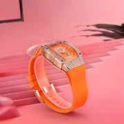Relógio Feminino Pagani Design Marigold Orange Gold — detalhe do relógio, imagem 3