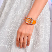 Relógio Feminino Pagani Design Marigold Orange Gold — detalhe do relógio, imagem 2
