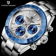 Pagani Design Veraci Silver Blue — detalhe do relógio, imagem 5