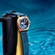 Pagani Design Wave Gold Blue — detalhe do relógio, imagem 4