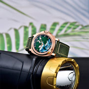 Pagani Design Wave Gold Green — detalhe do relógio, imagem 3