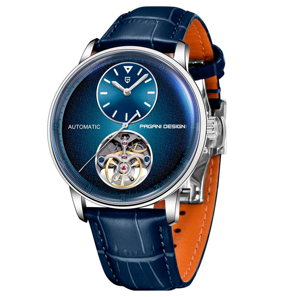 Pagani Design Tourbillon Blue — vista principal do relógio