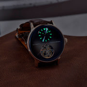 Pagani Design Tourbillon Gold Brown — detalhe do relógio, imagem 5